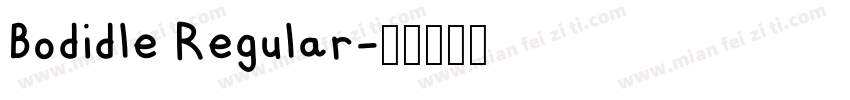 Bodidle Regular字体转换